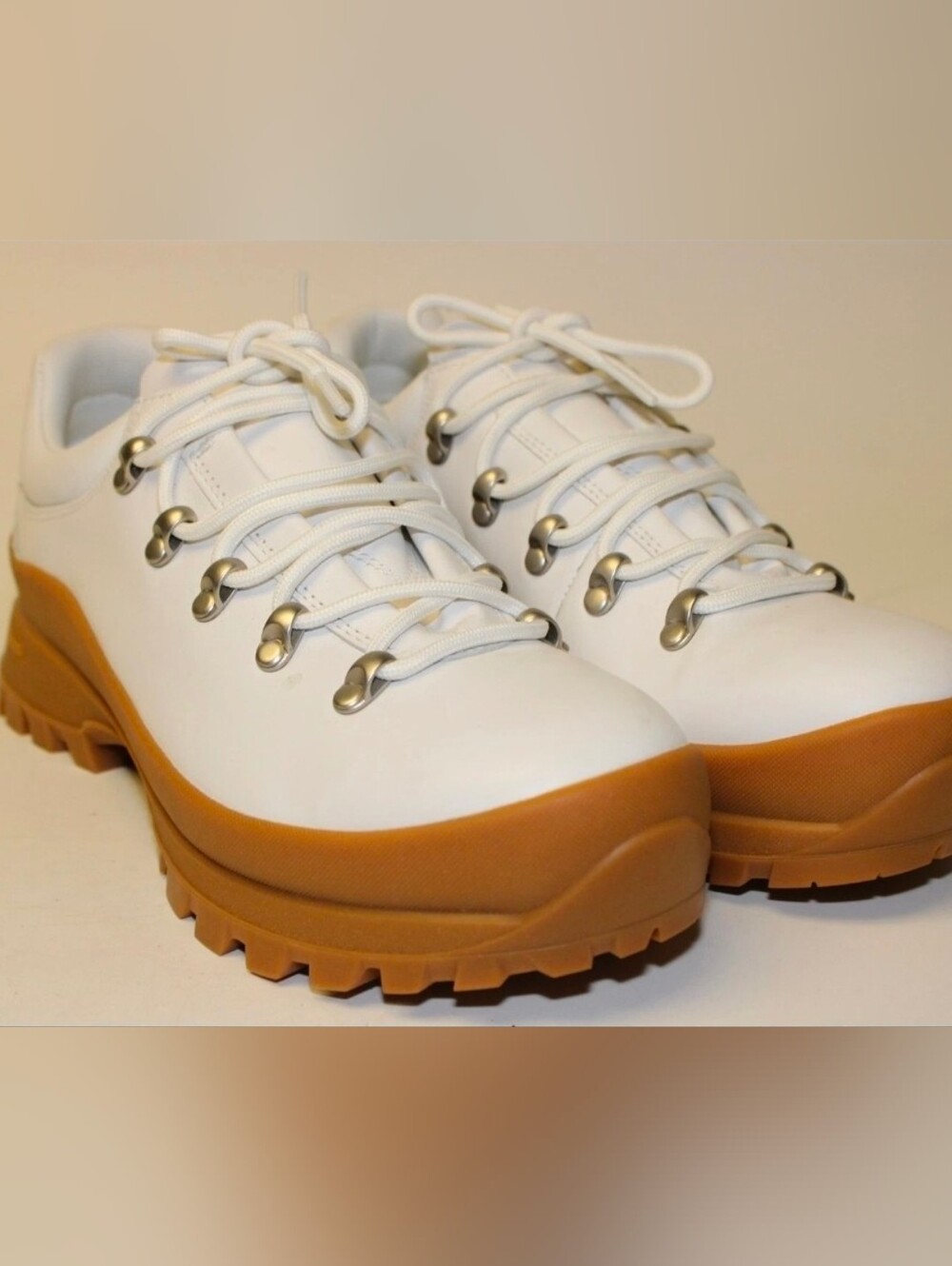 Merrell NEW Bristol Womens 10 41 White Leather WP Hiking Shoes - Picture 4 of 14